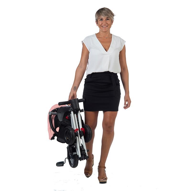 Tricicleta ultrapliabila Qplay Nova Roz - gogobaby.ro