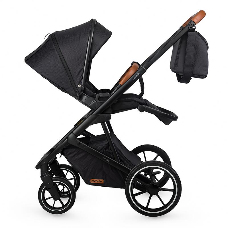 Carucior modular 2in1 C Nessia Diamond black+Balansoar bebelusi C Velio Butternut - gogobaby.ro