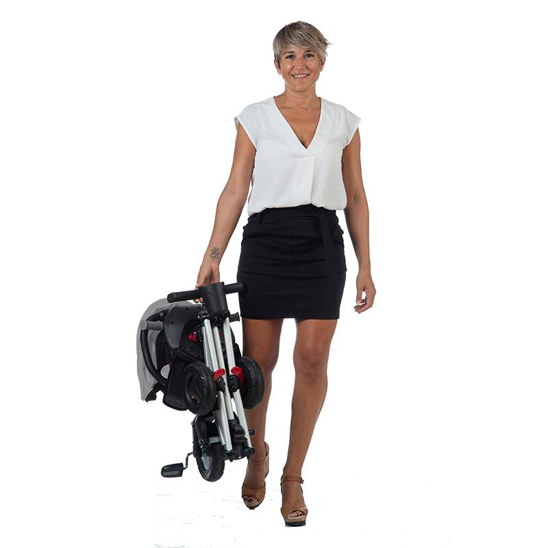 Tricicleta ultrapliabila Qplay Nova gri - gogobaby.ro