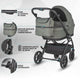 Carucior modular 2in1 Coccolle Serry Moss green+ Scoica auto iSize Coccolle Knox Black