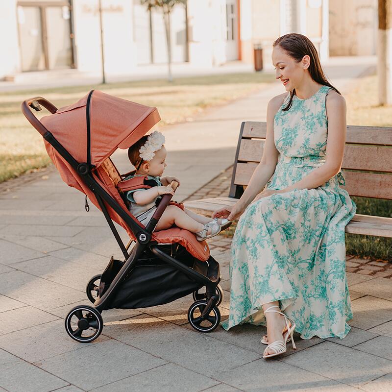 Carucior sport cu pliere automata Coccolle Lemira Coral - gogobaby.ro
