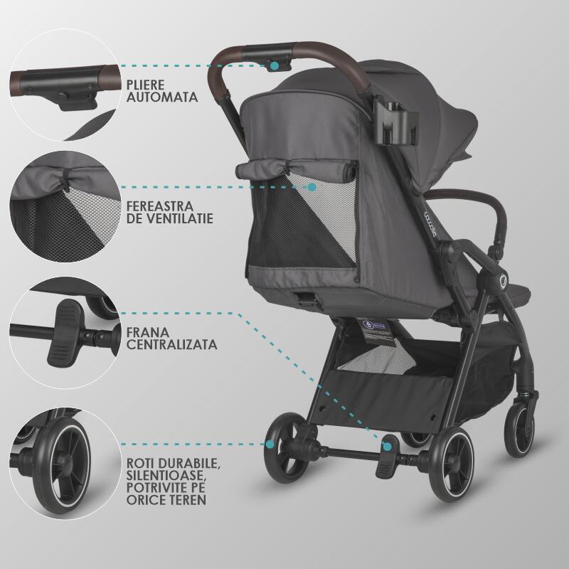 Carucior sport pliere automat Coccolle Arella Dark pearl
