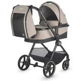 Carucior modular 4in1 Coccolle Lissia Butternut Beige cu Scoica auto iSize Coccolle Rilax Black si Baza isofix iSize Coccolle Rilax