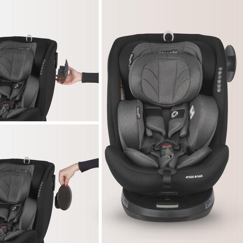 Scaun auto iSize 40-150 cm Coccolle Nova Diamond black