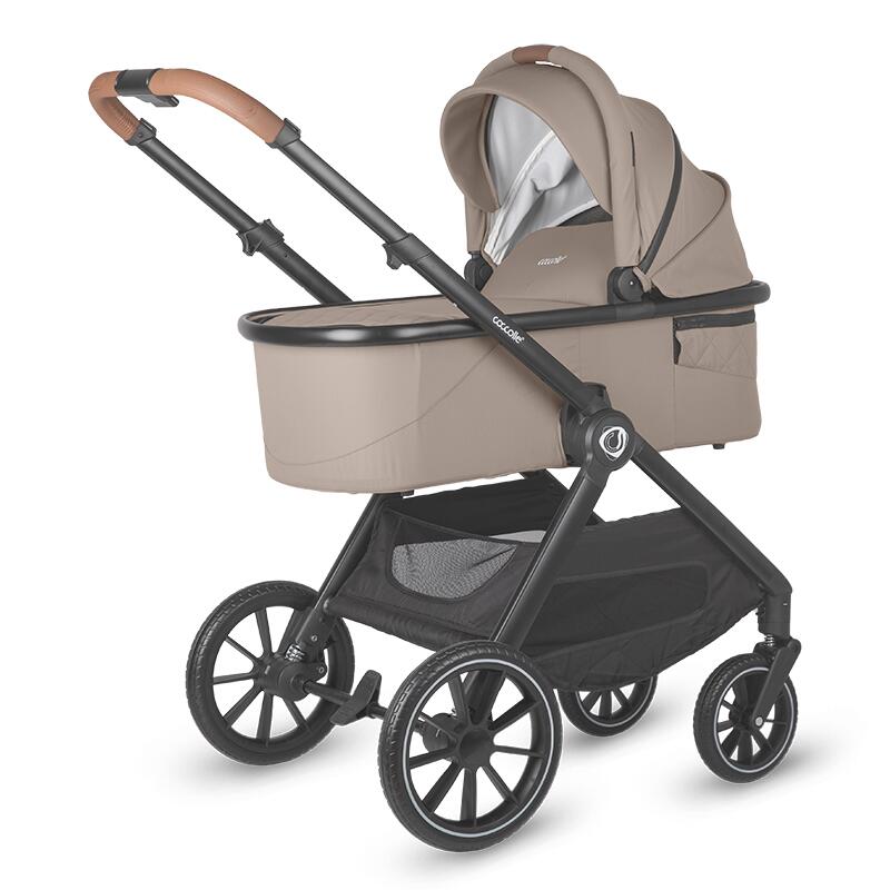 Sistem modular 3in1 Coccolle Aspen Sand beige + Scoica auto iSize Coccolle Knox Black