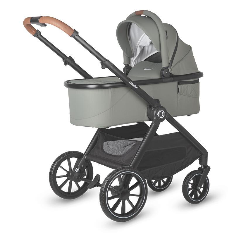 Sistem modular 4in1 Coccolle Aspen Moss Green cu Scoica auto iSize Coccolle Knox Black si Baza isofix iSize Coccolle Knox