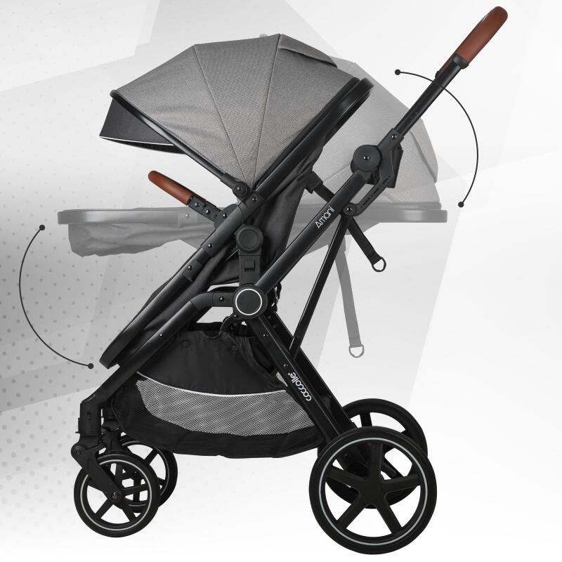 Carucior transformabil 3in1 Coccolle Amani Anthracite