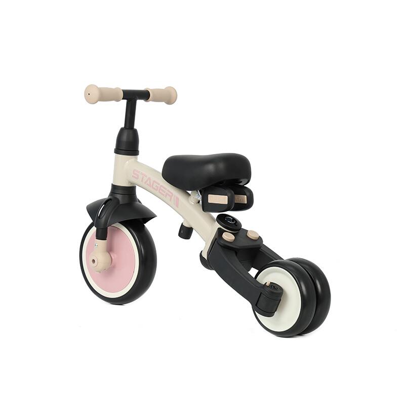 Tricicleta evolutiva pliabila Qplay STAGER Roz - gogobaby.ro