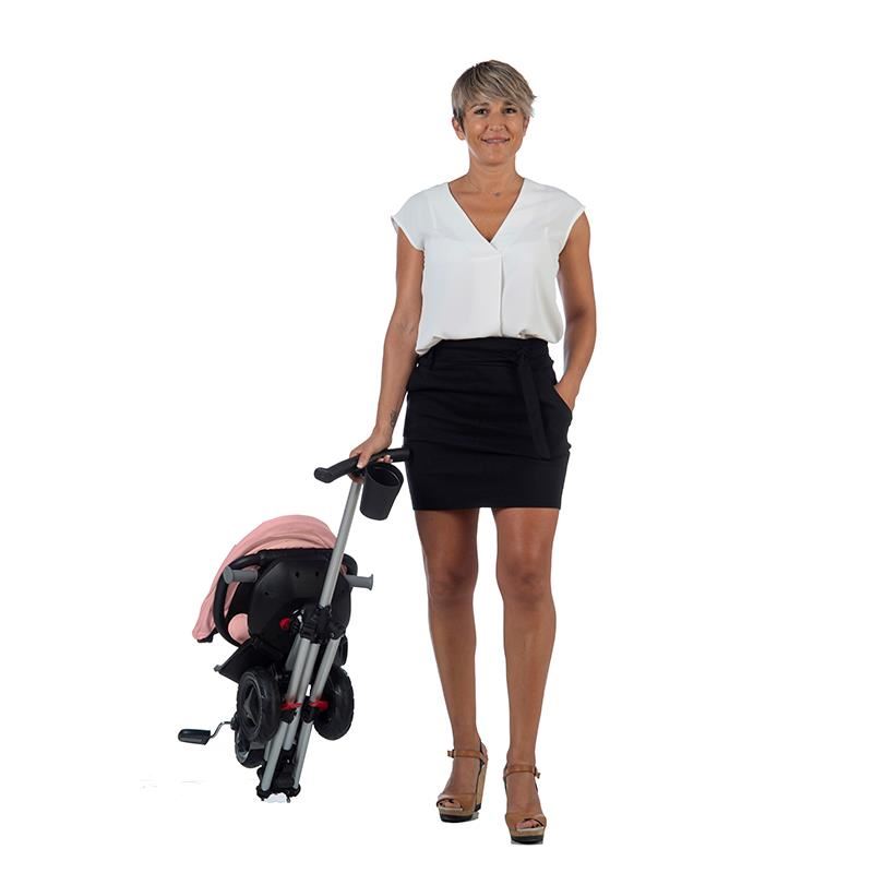 Tricicleta ultrapliabila Qplay Nova Roz - gogobaby.ro