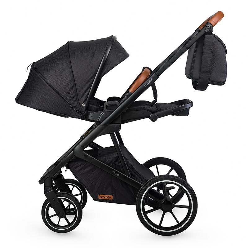 Carucior modular 2in1 C Nessia Diamond black+Balansoar bebelusi C Velio Butternut - gogobaby.ro