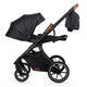 Carucior modular 2in1 C Nessia Diamond black+Balansoar bebelusi C Velio Butternut