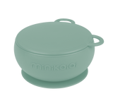 Bol Minikoioi cu Ventuza si Capac, 100% Premium Silicone – River Green