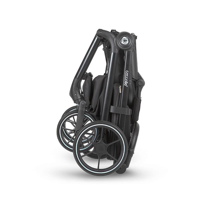 Carucior modular 2in1 Coccolle Serry Jet black+ Scoica auto iSize Coccolle Knox Greystone - gogobaby.ro