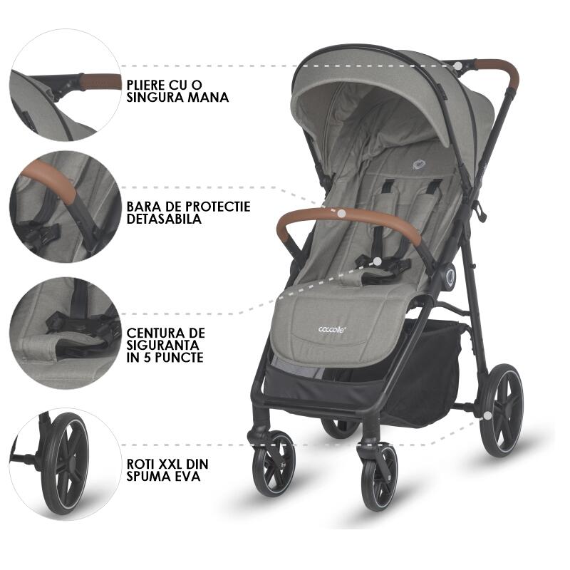 Carucior sport Coccolle Finley Sand beige - Grey