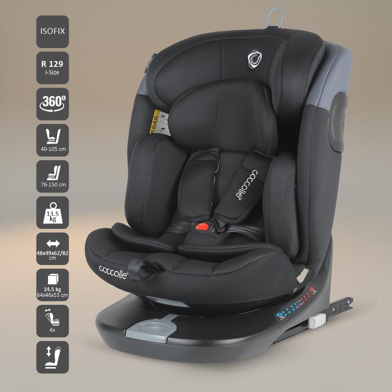 Scaun auto iSize 40-150 cm Coccolle Atira Diamond black
