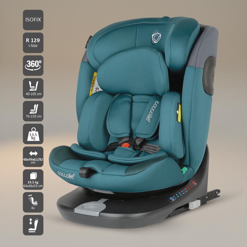 Scaun auto iSize 40-150 cm Coccolle Atira Hydra blue