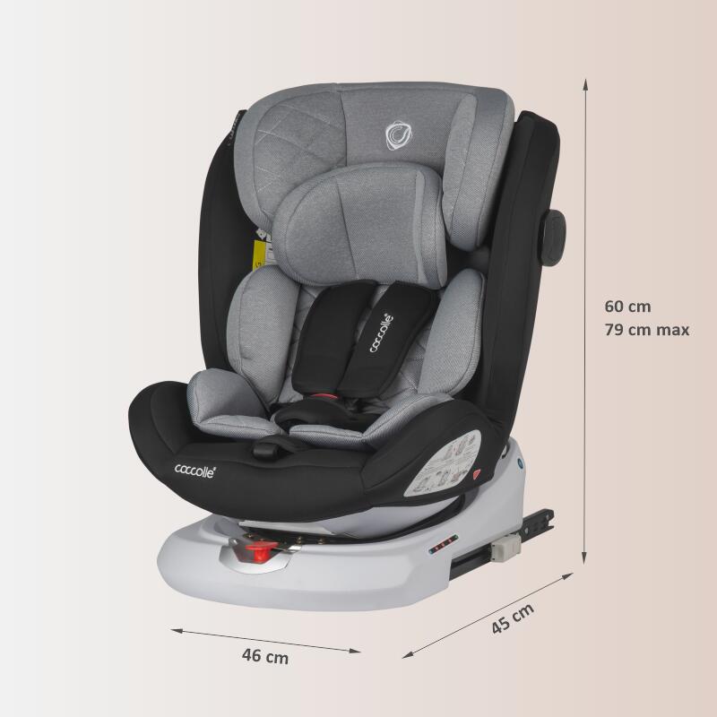 Scaun auto iSize 40-150 cm Coccolle Lyra Greystone