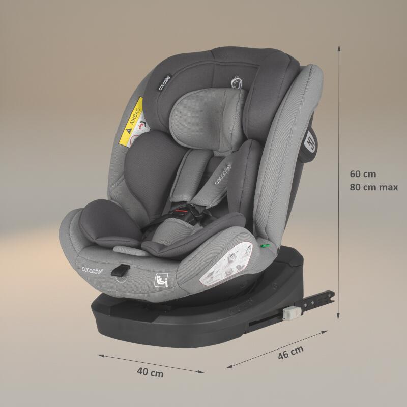 Scaun auto iSize 40-150 cm Coccolle Nyota Moonlit grey