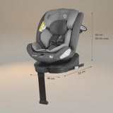 Scaun auto iSize 40-150 cm Coccolle Sidra Diamond black