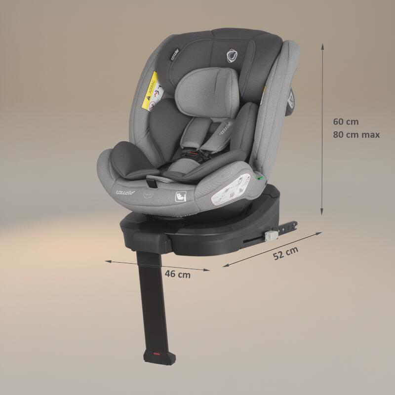 Scaun auto iSize 40-150 cm Coccolle Sidra Moonlit grey