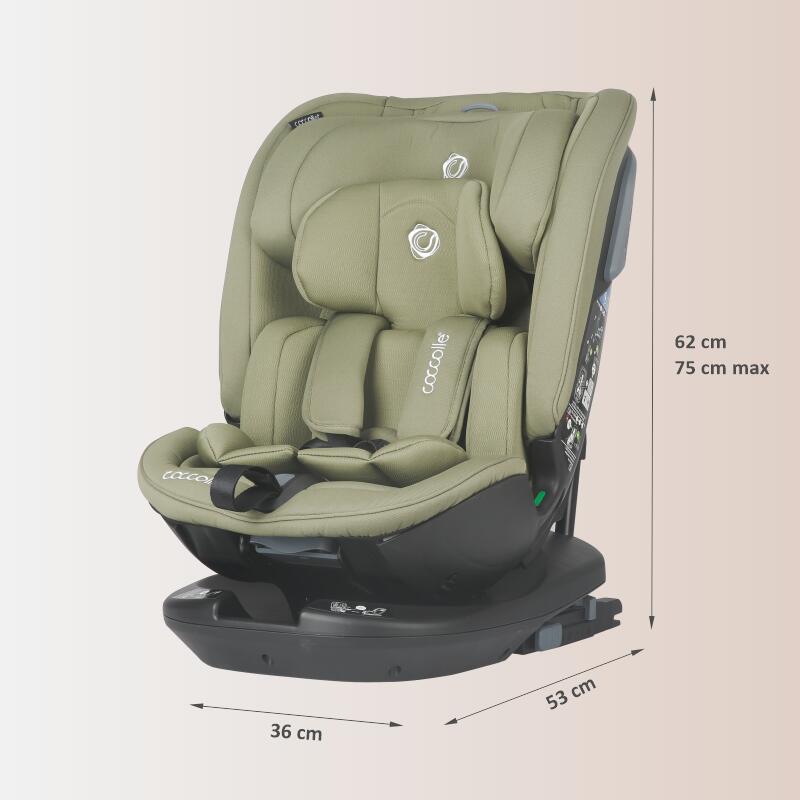 Scaun auto rotativ iSize Coccolle Velsa Moss green