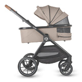 Sistem modular 4in1 Coccolle Aspen Sand Beige cu Scoica auto iSize Coccolle Knox Black si Baza isofix iSize Coccolle Knox