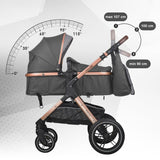Carucior transformabil 3in1 Coccolle Melora Diamond black