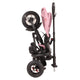 Tricicleta cu roti de cauciuc Qplay Rito Rubber Roz