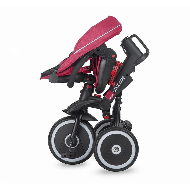 Tricicleta multifunctionala pliabila Coccolle Vispo Magenta - gogobaby.ro