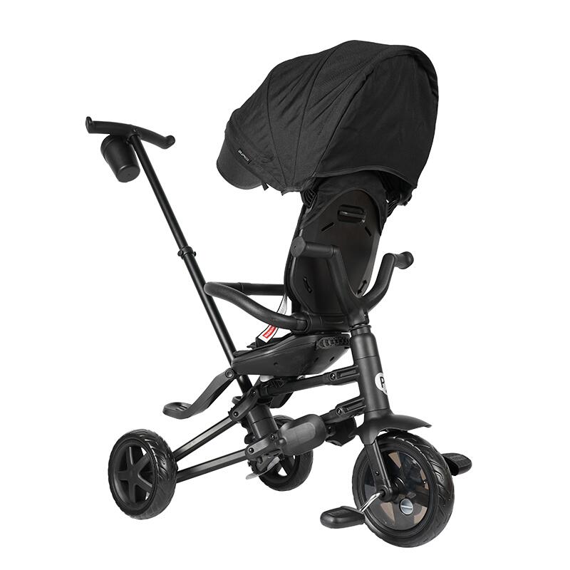 Tricicleta ultrapliabila Qplay Nova Niello Negru - gogobaby.ro