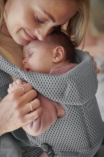 BabyBjorn - Marsupiu anatomic Move, Grey, 3D Mesh