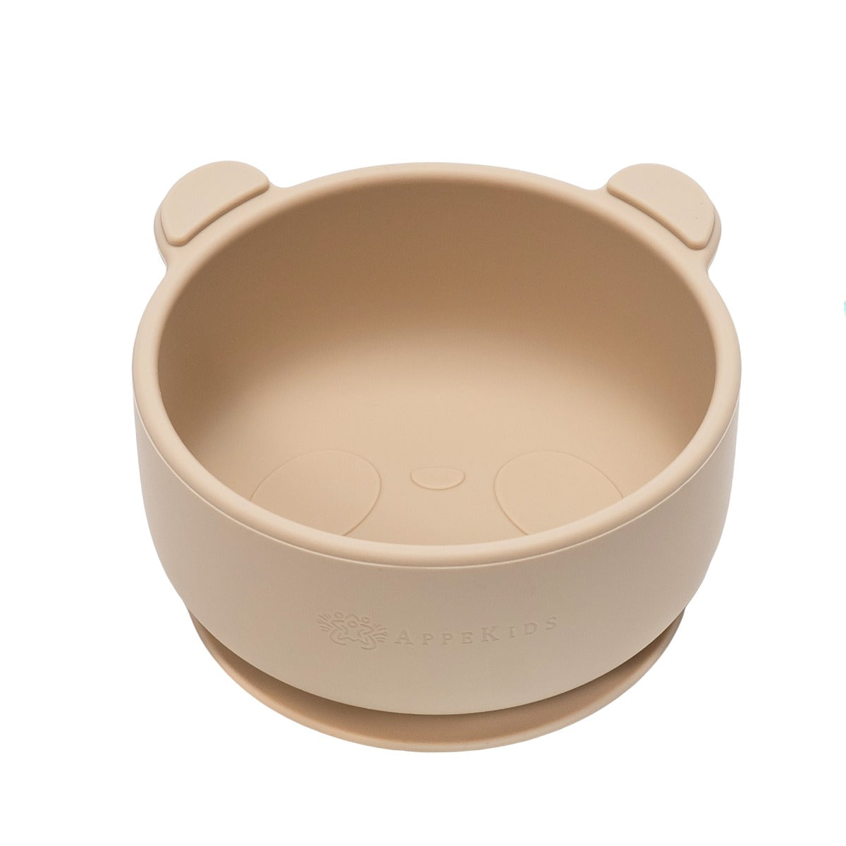 Bol din silicon cu ventuza, AppeKids, The Little Bear - Bubble Beige - gogobaby.ro