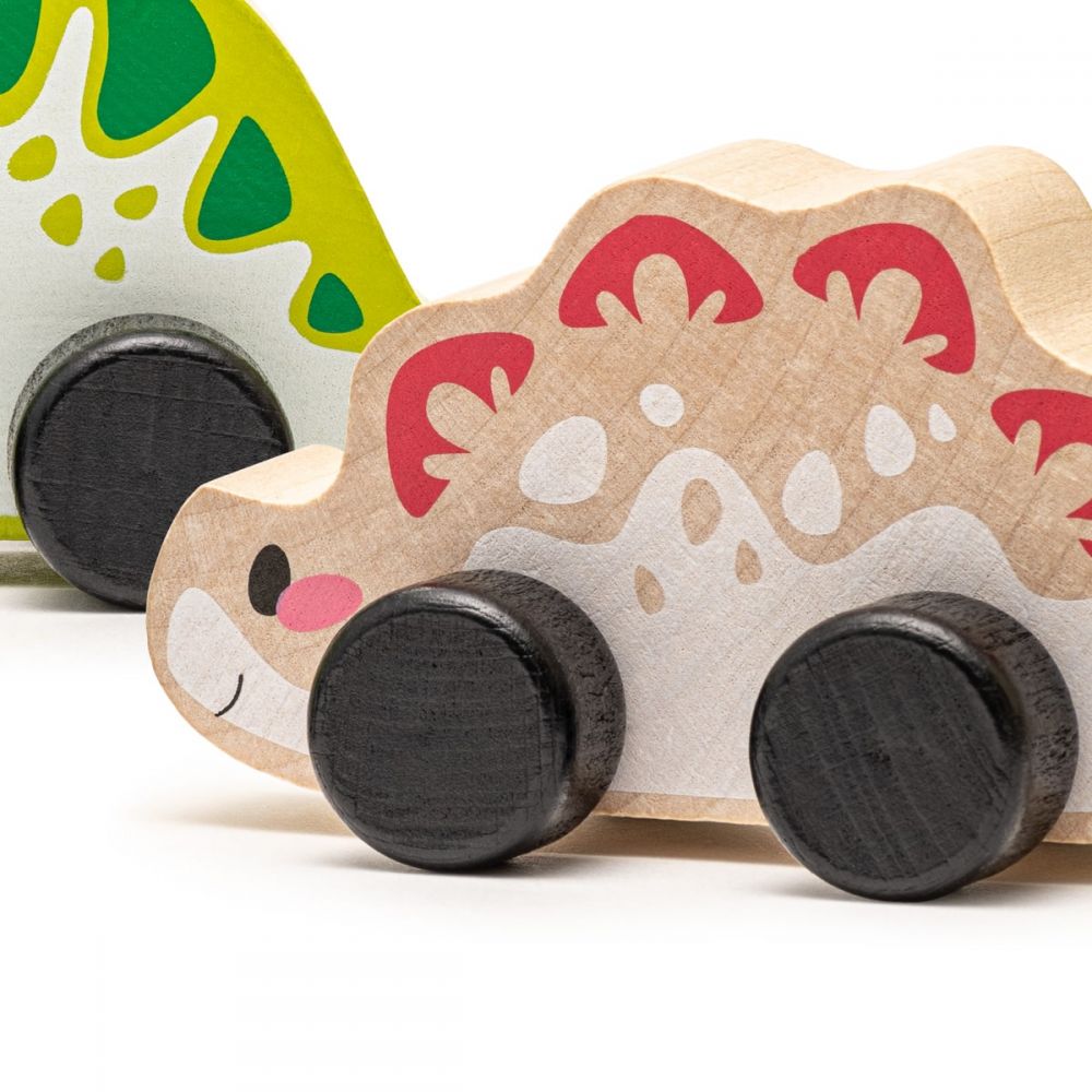 Jucarie din lemn, Cubika, Dinos Family - gogobaby.ro