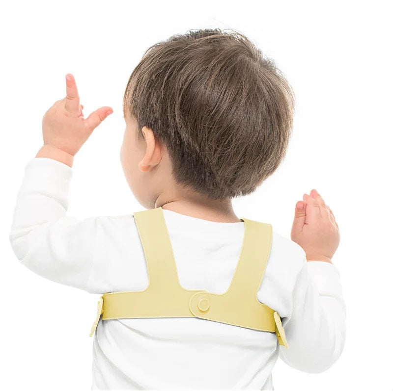 Baveta Flexi Bib Minikoioi, 100% Premium Silicone – Mellow Yellow - gogobaby.ro