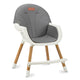 Scaun de masa copii Momi Reki, Piele ecologica, Dark Grey