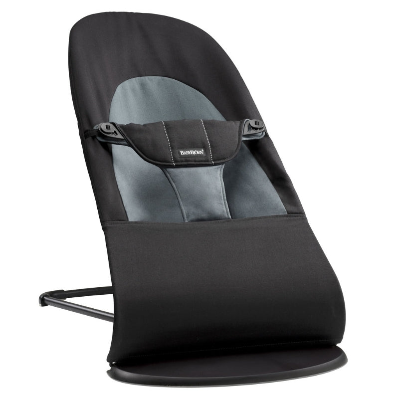 BabyBjorn - Balansoar Balance Soft Black/Grey cu bara de jucarii - gogobaby.ro