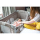 Joie - Patut pliant pentru cosleeping Kubbie Foggy Gray