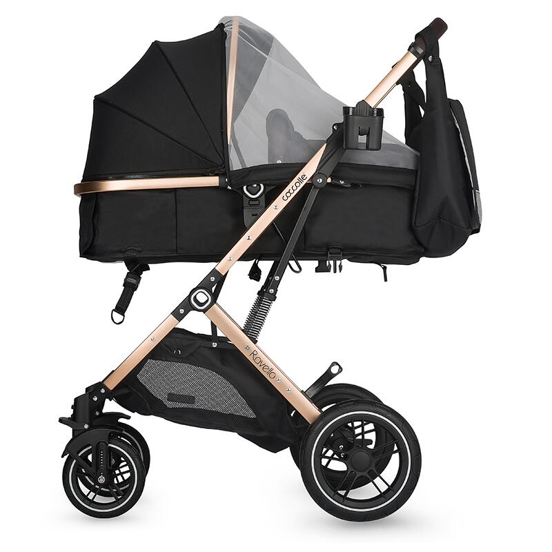 Carucior ultracompact 3in1 Coccolle Ravello Diamond black - gogobaby.ro