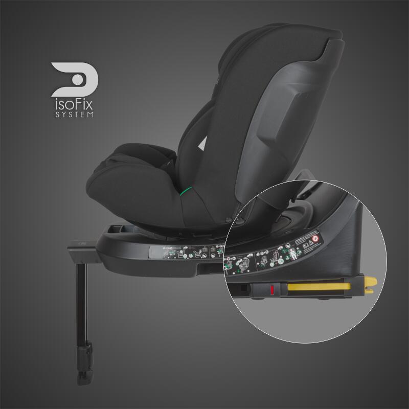 Scaun auto iSize 40-150 cm Coccolle Ario Midnight Black
