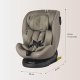 Scaun auto iSize 40-150 cm Coccolle Nova Sand beige