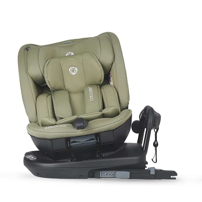 Scaun auto rotativ iSize Coccolle Velsa Moss green - gogobaby.ro