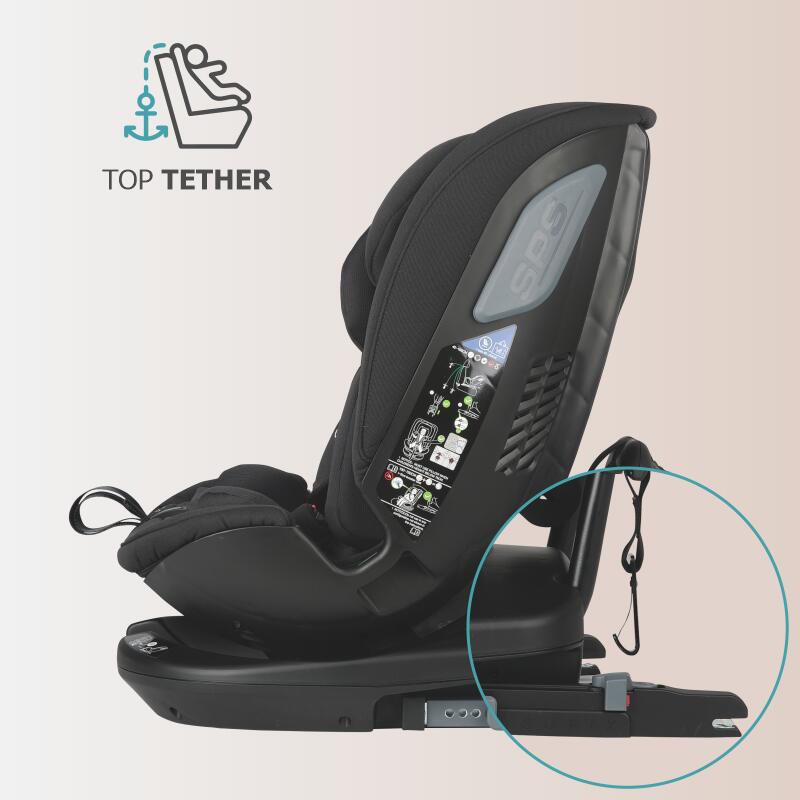 Scaun auto rotativ iSize Coccolle Velsa Jet black