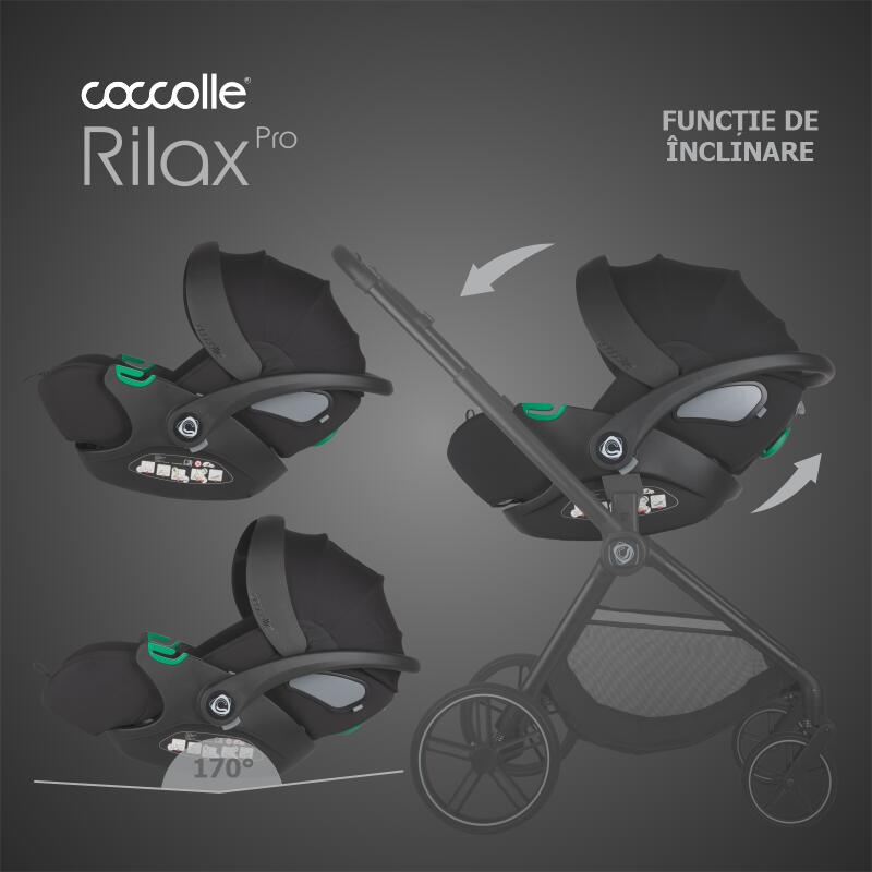 Scoica auto iSize Coccolle Rilax Black