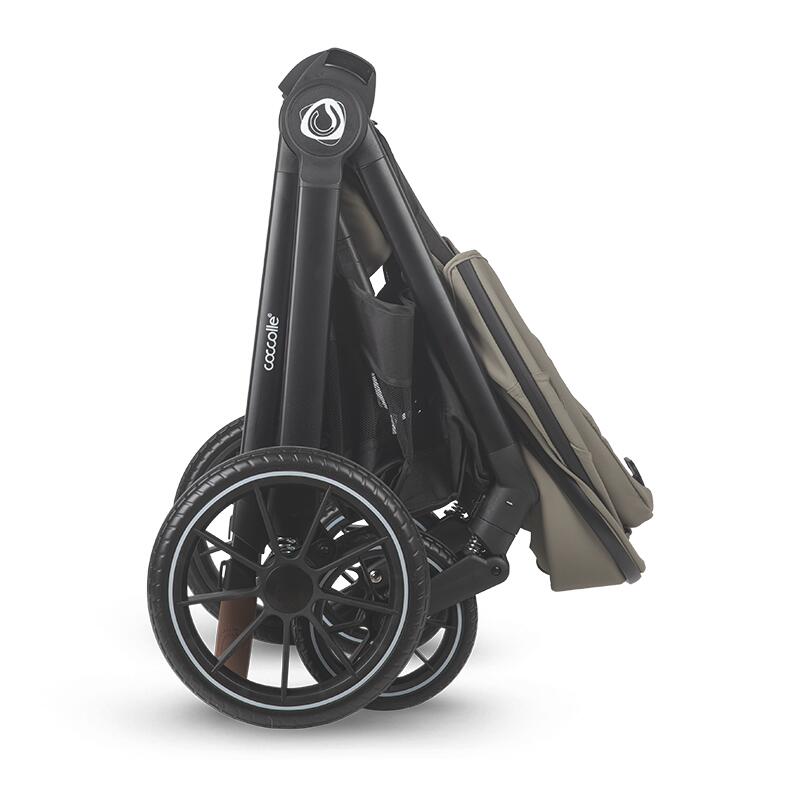 Sistem modular 4in1 Coccolle Aspen Moss Green cu Scoica auto iSize Coccolle Knox Black si Baza isofix iSize Coccolle Knox