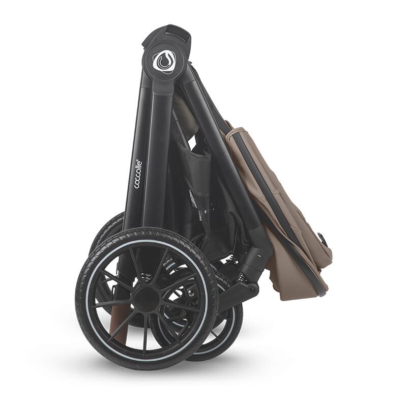 Sistem modular 4in1 Coccolle Aspen Sand Beige cu Scoica auto iSize Coccolle Knox Black si Baza isofix iSize Coccolle Knox