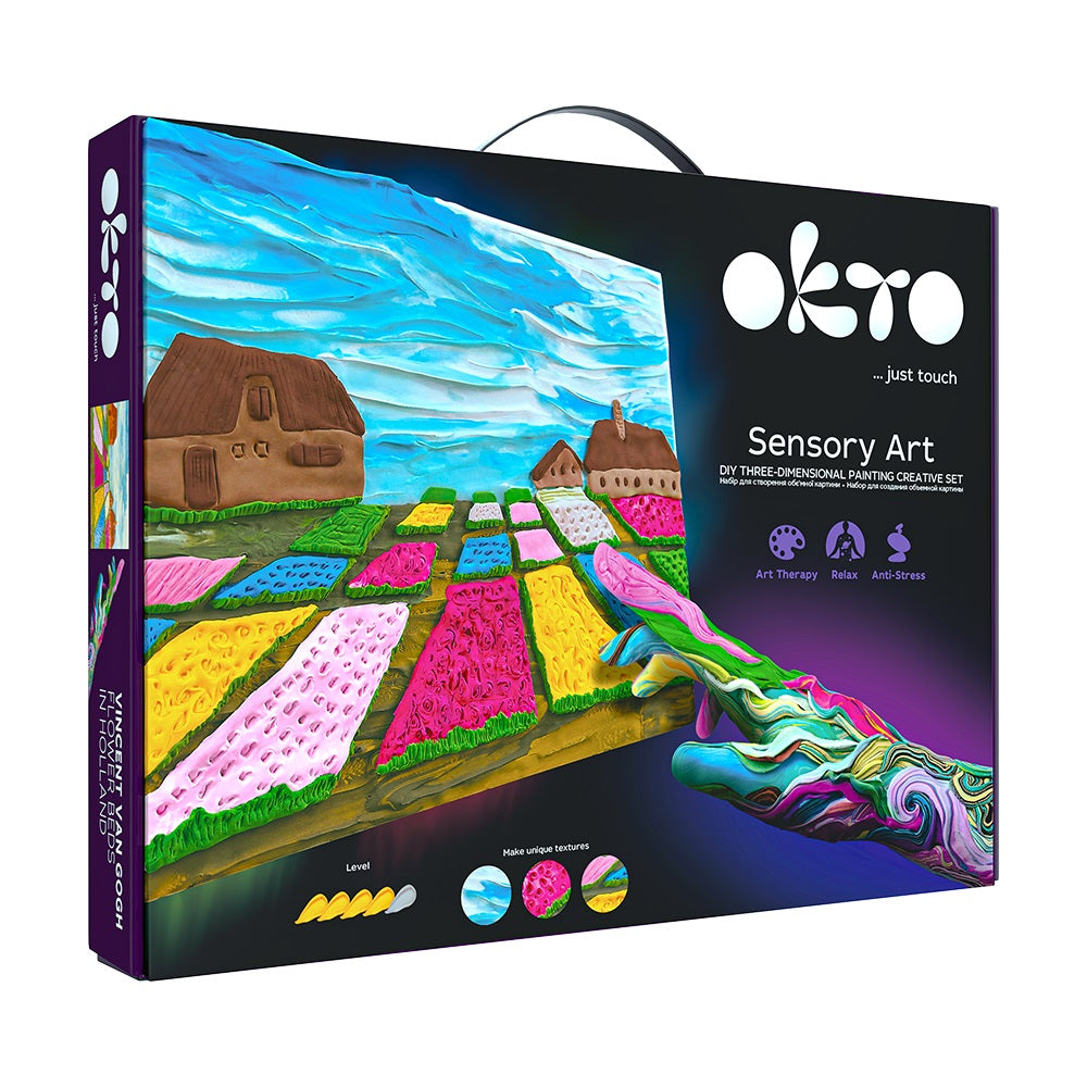 Set pictura 3D cu argila usoara, 30*40cm - Flowers - gogobaby.ro