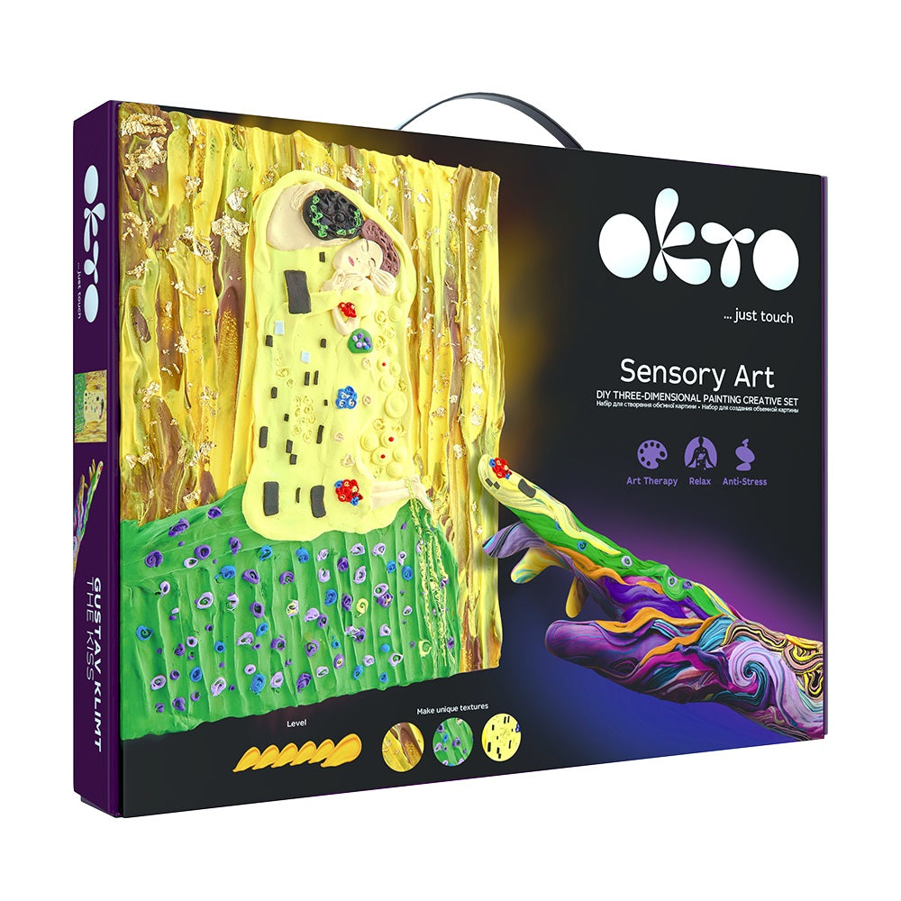 Set pictura 3D cu argila usoara, 30*40cm - Kiss - gogobaby.ro