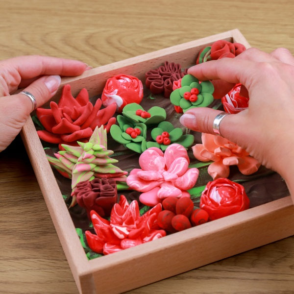 Set creatie Wood & Craft - Succulents, 21*21cm - Passion - gogobaby.ro