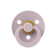 BIBS - Suzeta Colour Latex, tetina rotunda, 0 luni +-Dusky Lilac