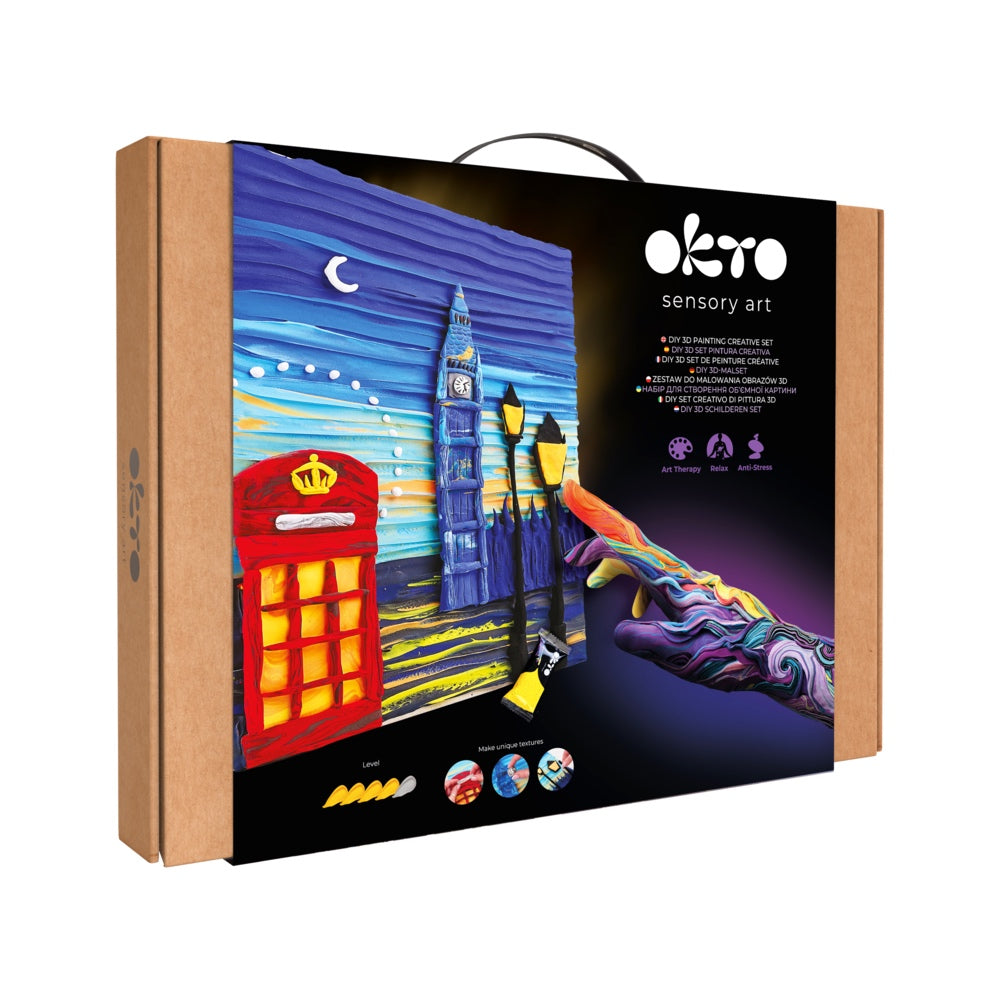 Set pictura 3D cu argila usoara, 30*40cm - London City